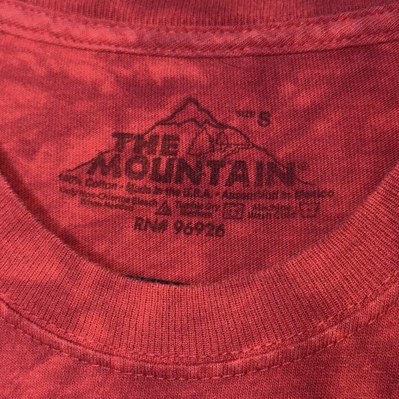 The Mountain Unisex Wolf Moon T Shirt Red Nature Size Small - Picture 4 of 5